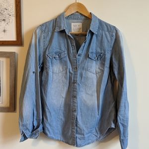 Perfect Chambray Button Down Shirt